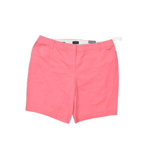 Talbots Women's Plus Size 20W Perfect Short Cotton Blend Zip Solid NEW